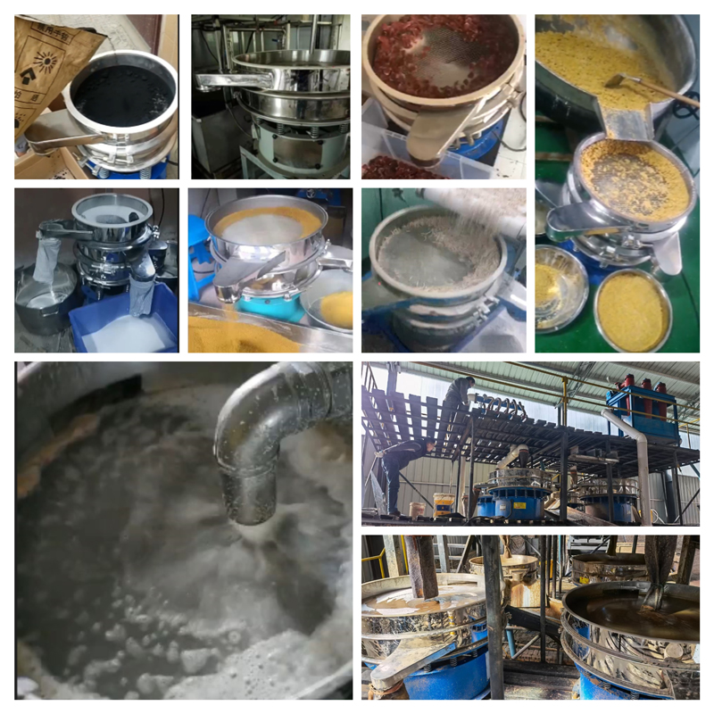 圓形振動篩適用行業:食品,陶瓷,醫藥,冶金,化工等行業。