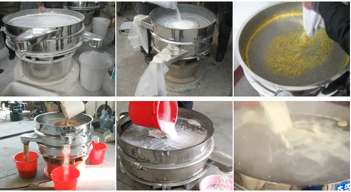 豆漿振動篩可適用于化工行業、食品行業、冶金礦業、公害處理等行業